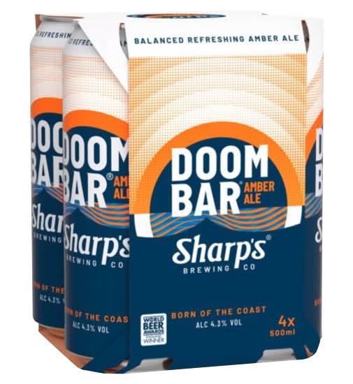 Sharp's Brewery 2000, Doom Bar Amber Ale Beer (4 x 500ml)