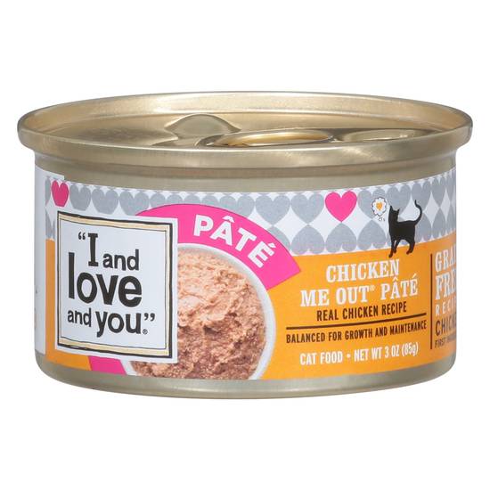 I and Love and You Chicken Me Out Pate For Cats