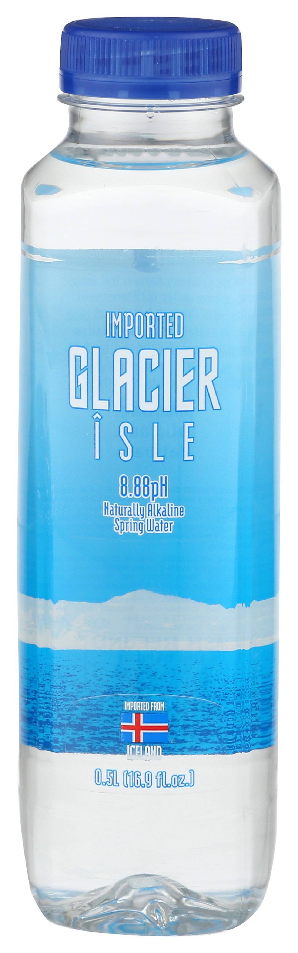 Glacier Isle Naturally Alkaline Premium Spring Water 8.88 pH (16.9 oz)