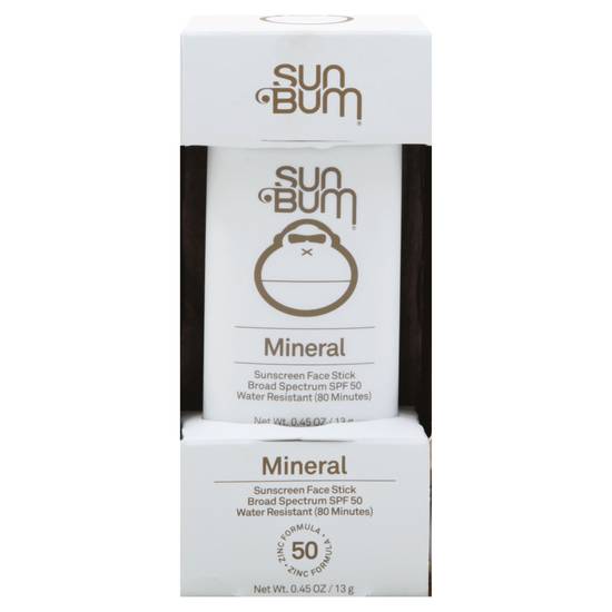Sun Bum Broad Spectrum Spf 50 Mineral Sunscreen Face Stick