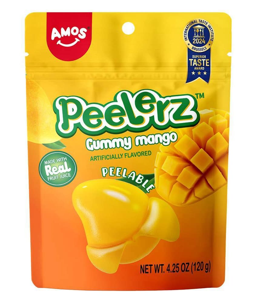 AMOS Peelerz Peelable Gummy, Mango (4.25 oz)