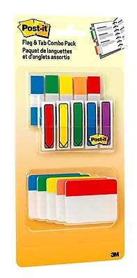 Post-It Flags and Tabs , 200 .5 In. X 2.0 In. Flags, 30 2 In. X 1.5 In. Tabs, Total 230