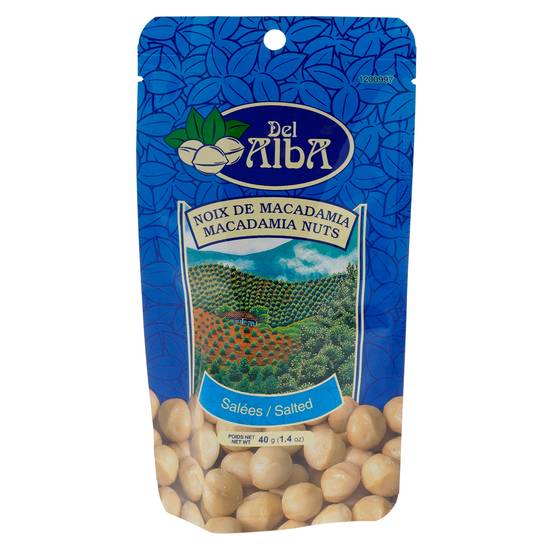 Del Alba Natural Macadamia Nuts In A Bag (40g)