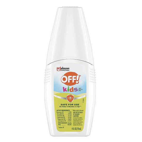 OFF! Kids Insect Repellent Spray, DEET Free, 4 OZ