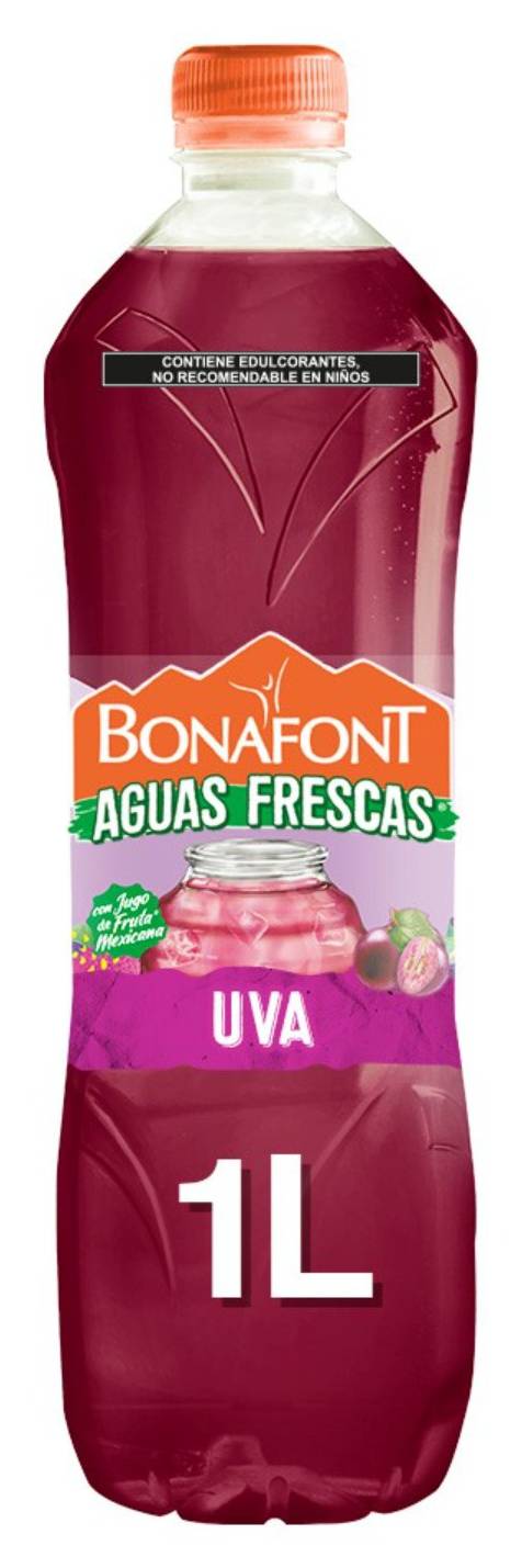 Bonafont · Aguas frescas uva (1 L)