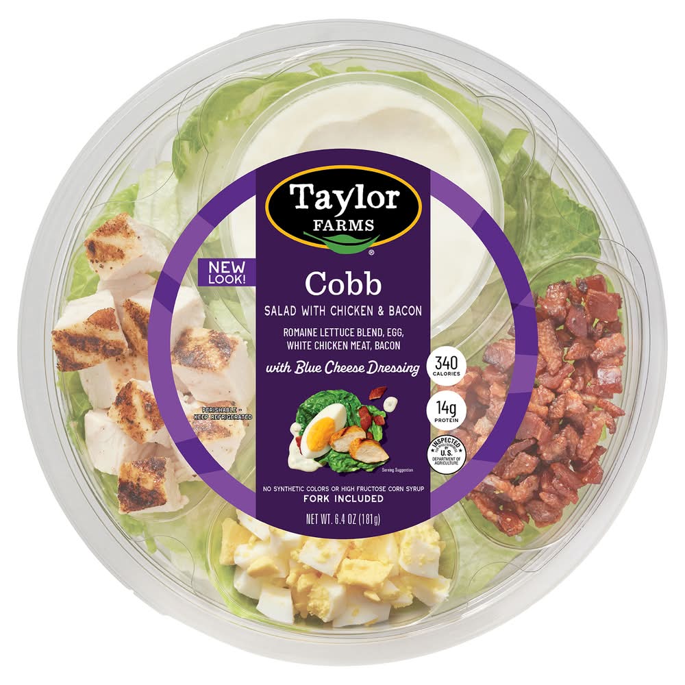 Taylor Farms Salad With Blue Cheese Dressing, Cobb (6.4 oz)