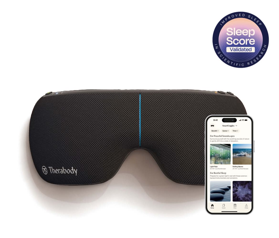 Therabody Smart Goggles Heated Eye & Temple Massager