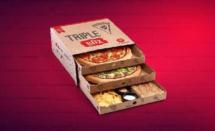 Triple Box 2 Pizzas + Complementos