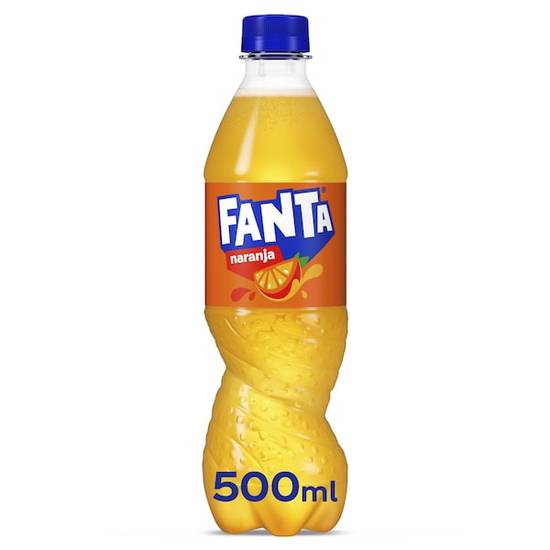 Refresco de naranja Fanta botella 50 cl