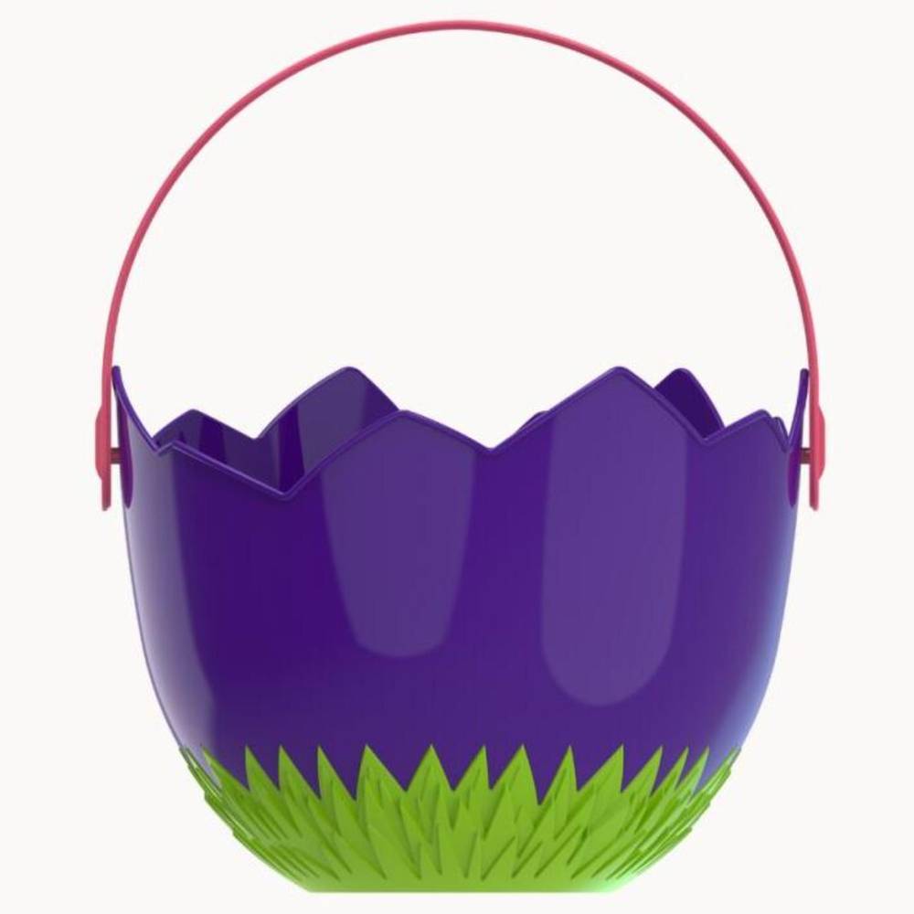 Cottondale Cracked Egg Basket, Purple