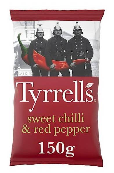 Tyrrells sweet chilli and red pepper 150g