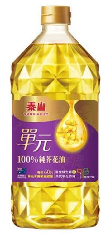 泰山 單元100%純芥花油 (2 L)