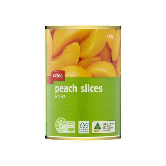 Coles Australian Peach Slices in Juice 410g