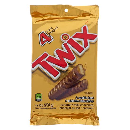Mars Twix - Chocolate Bars, 4 Pack (4 pk)