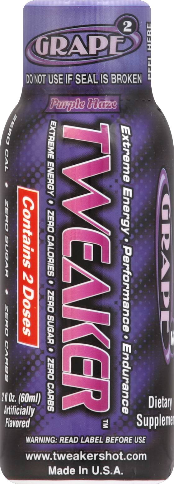 Tweaker Grape 2 Purple Haze Energy Drink Shot (2 fl oz)