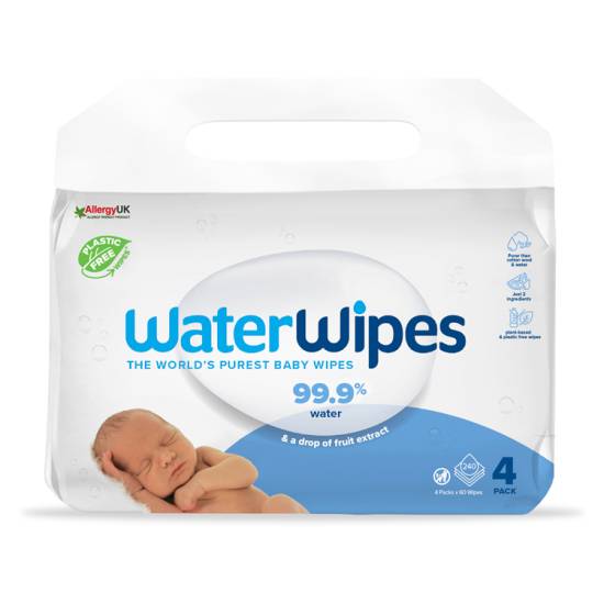 Waterwipes Baby Wipes (4 ct)