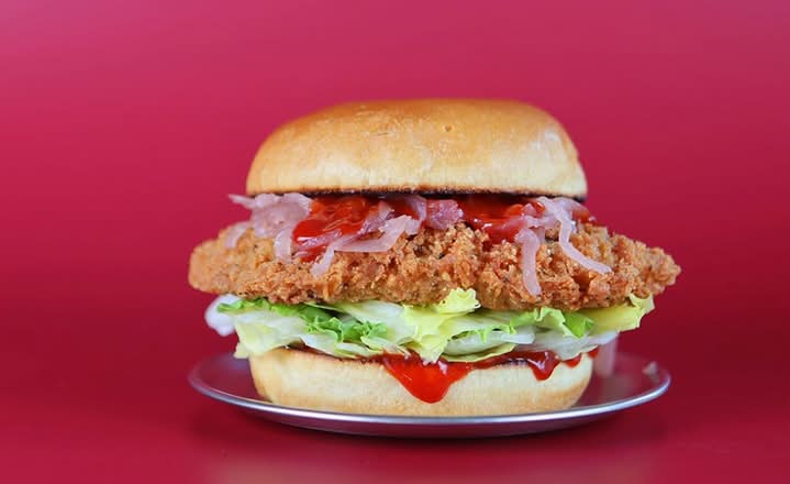 Hot Jang Chicken Burger