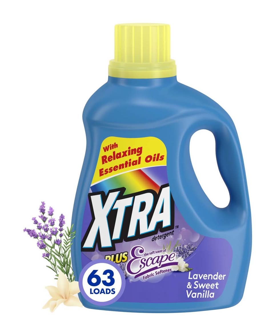 XTRA Plus Escape Lavender & Sweet Vanilla Laundry Detergent 97.7 Fl Oz