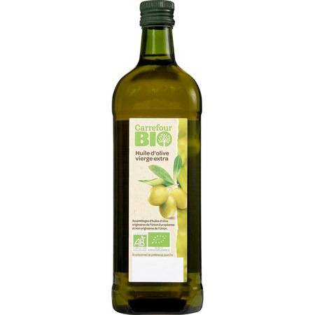 Bio - FID - Huile d'olive bio CARREFOUR BIO - la bouteille d'1L
