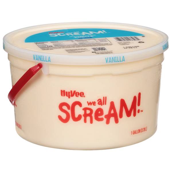 Hy-Vee We All Scream Ice Cream, Vanilla (1 gal)