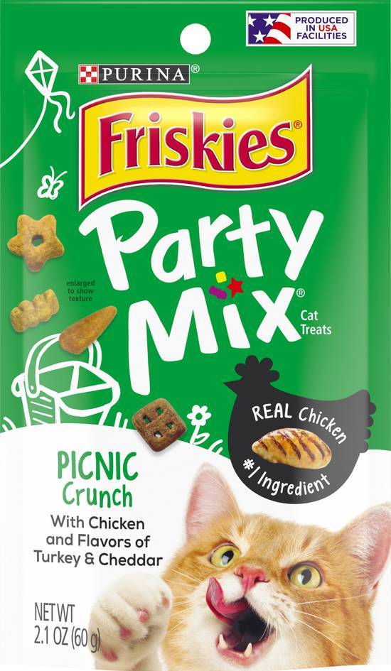 Purina Friskies Party Mix Cat Treats (chicken-turkey-cheddar)