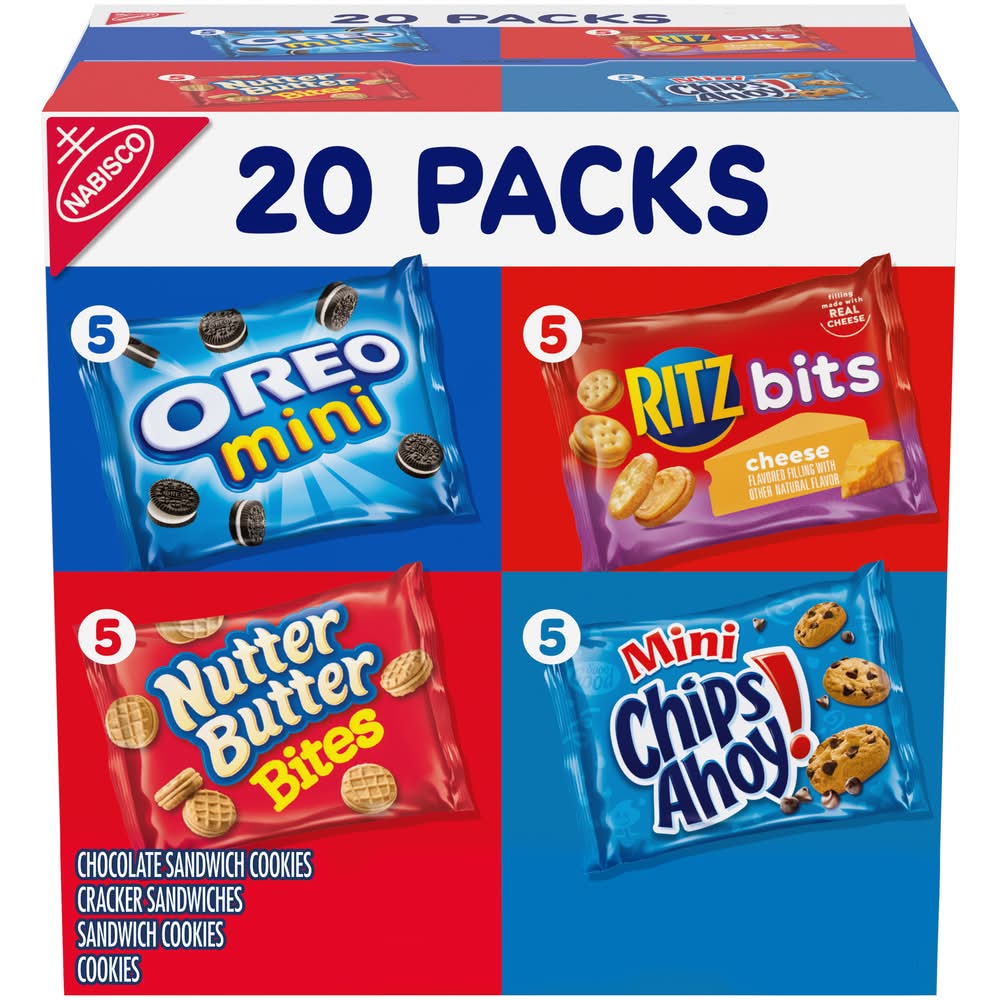 Nabisco Cookies and Crackers Variety pack (1 oz, 20 ct)