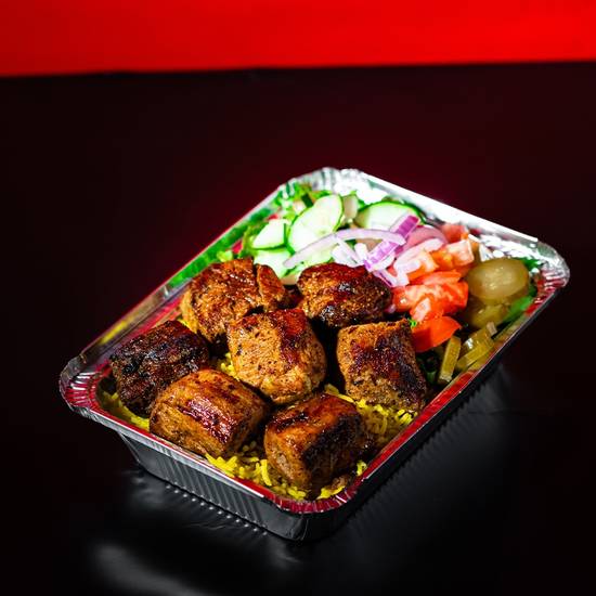 Lamb Kebab over Rice