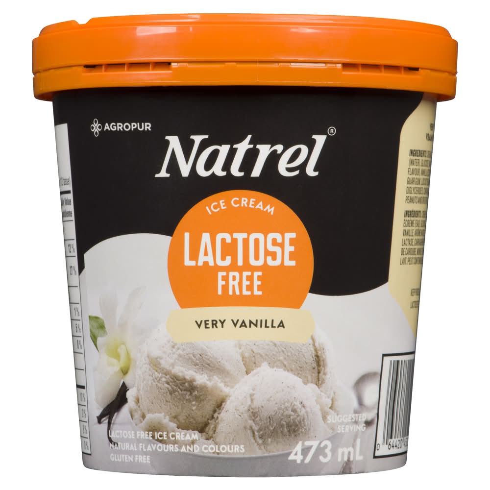 Natrel Lactose Free Ice Cream, Very Vanilla (473 ml)