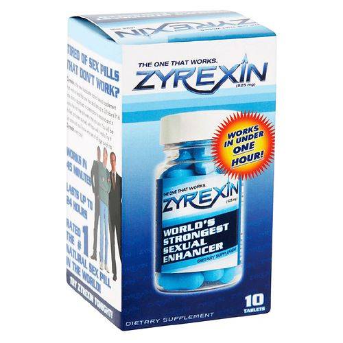 Zyrexin Sexual Enhancer Dietary Supplement Tablets - 10.0 ea