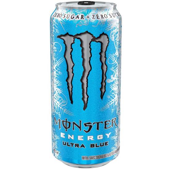 Monster Energy Ultra Blue Zero Sugar Energy Drink (473 ml)
