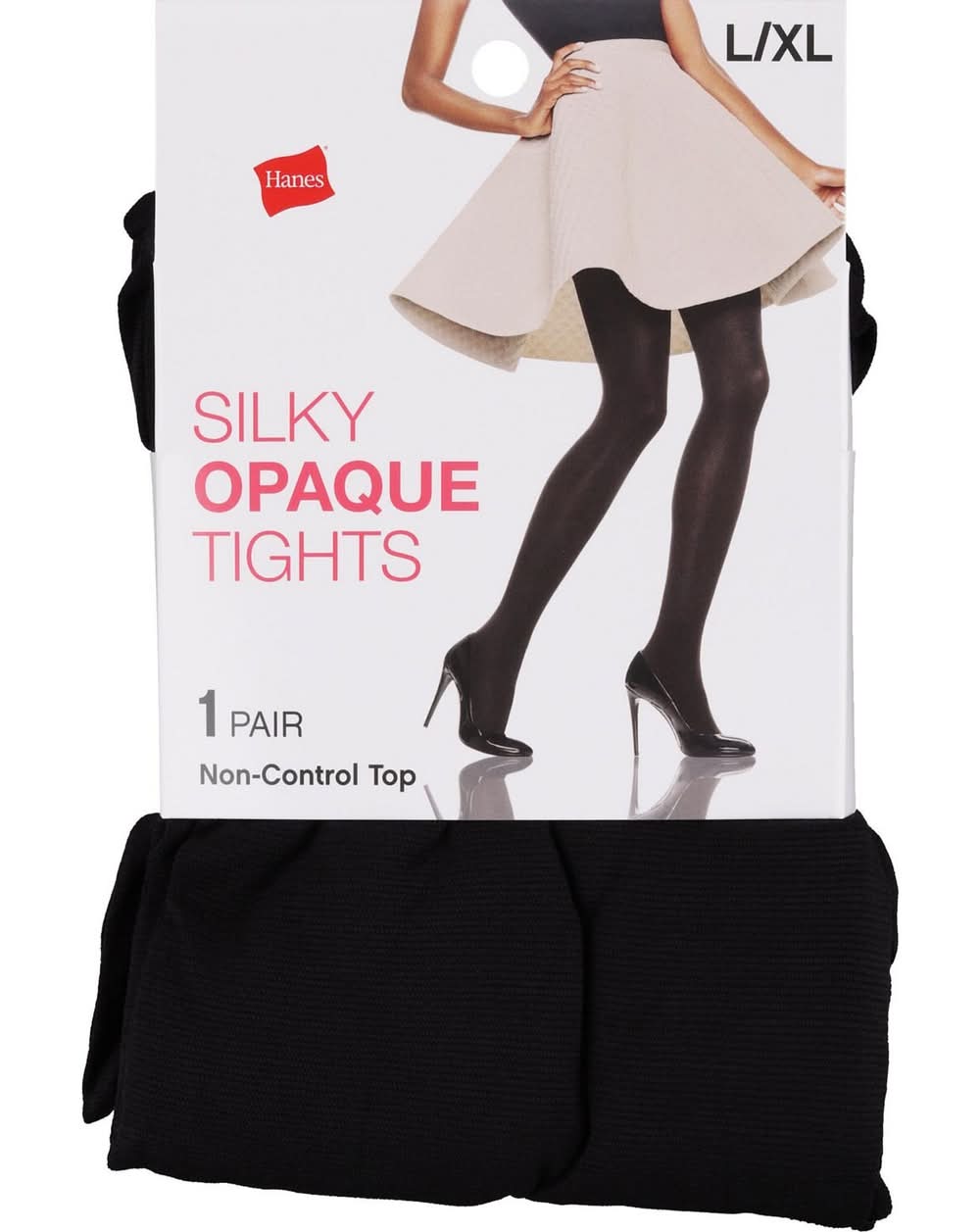 Hanes Style Essentials Tights Silky Opaque ( Q/Black)