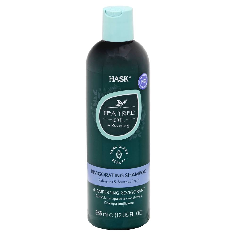 Hask Tea Tree & Rosemary Oil Invigorating Shampoo (355 ml)