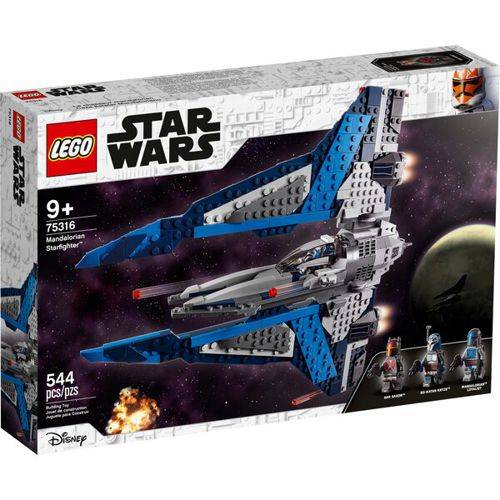 Lego lego star wars le chasseur mandalorien - 75316 - star wars mandalorian starfighter (544 pieces)