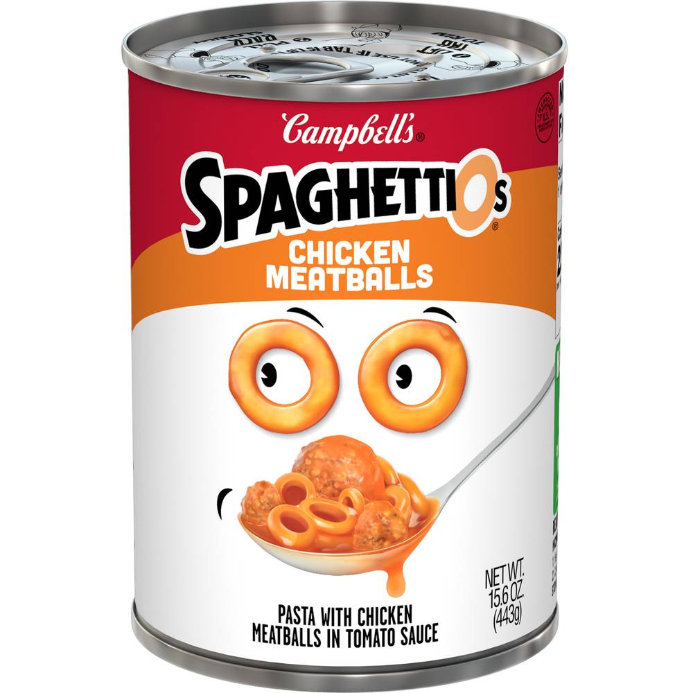 Campbell's Spaghettios Pasta With Chicken Meatballs in Tomato Sauce (15.6 oz)