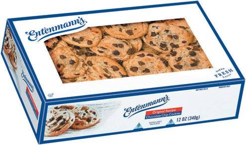 Entenmann's Original Recipe Chocolate Chip Cookies, Soft Baked - 12 oz (Case of 1)