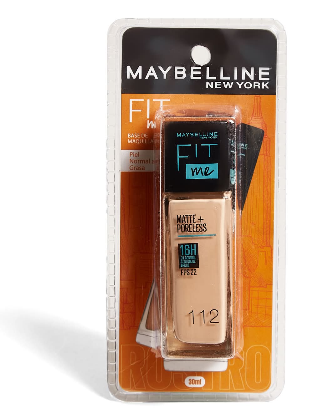 Maybelline · Base maquillaje fit me nat ivory 112 (30 ml)
