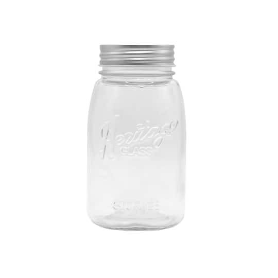 Ashland Heritage Quart Mason Jar 16 oz, Clear Glass