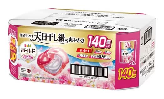 ボールドジェルボール4D 華やかプレ  ミアムブロッサムの香 70個入X 2袋