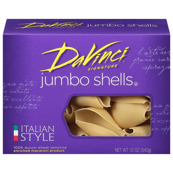 Davinci Signature Jumbo Shells Pasta (12 oz)