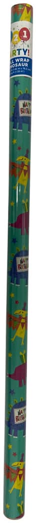 3-2-1 Party Everyday Gift Wrapping Paper For Birthday, 15 Sq ft
