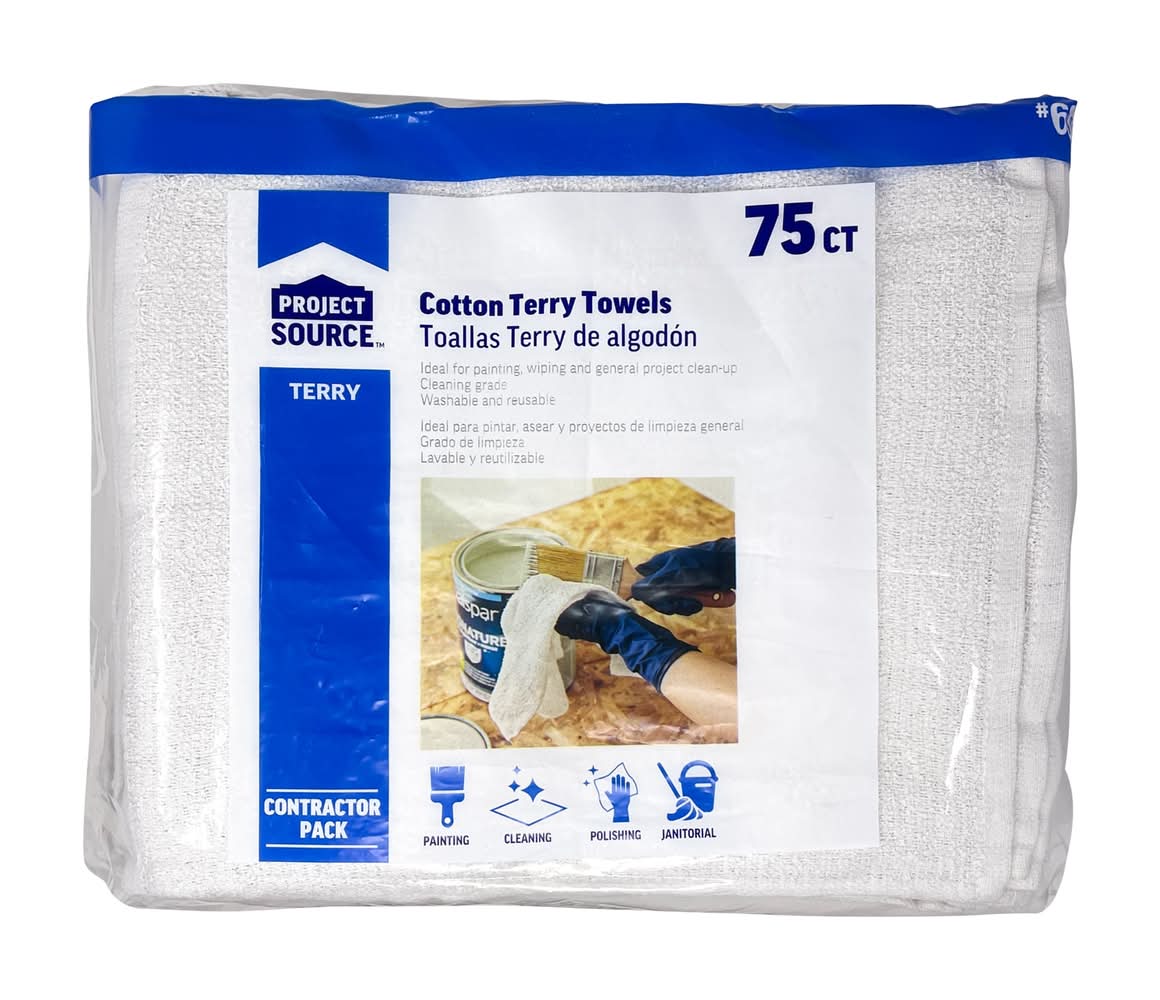 Project Source Terry Towels 75 -Pack Terry Towel