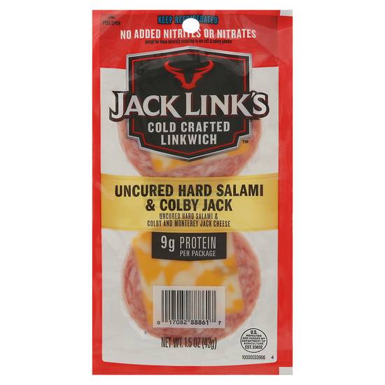 Jack Link's Uncured Hard Salami & Colby Jack (1.5 oz)
