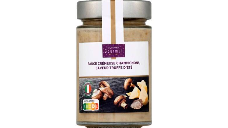 Monoprix Gourmet - Sauce crémeuse champignons (truffe d'été)