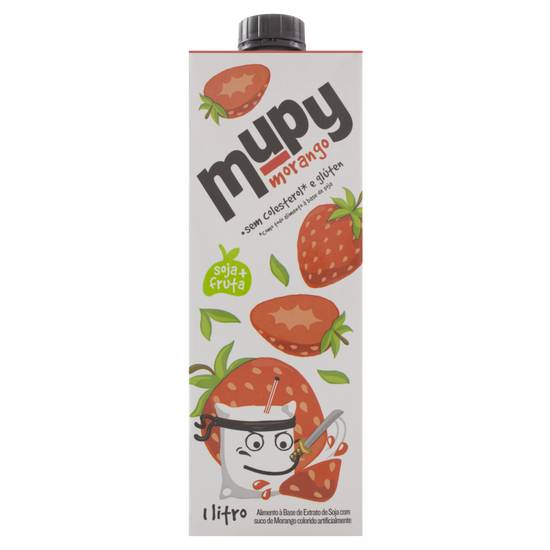 Mupy bebida à base de soja sabor morango (1l)
