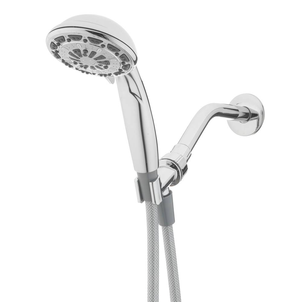 Project Source Chrome 3.5-in Round Handheld Shower Head 1.8-GPM (6.8-LPM) | 3071-01618-PSCH