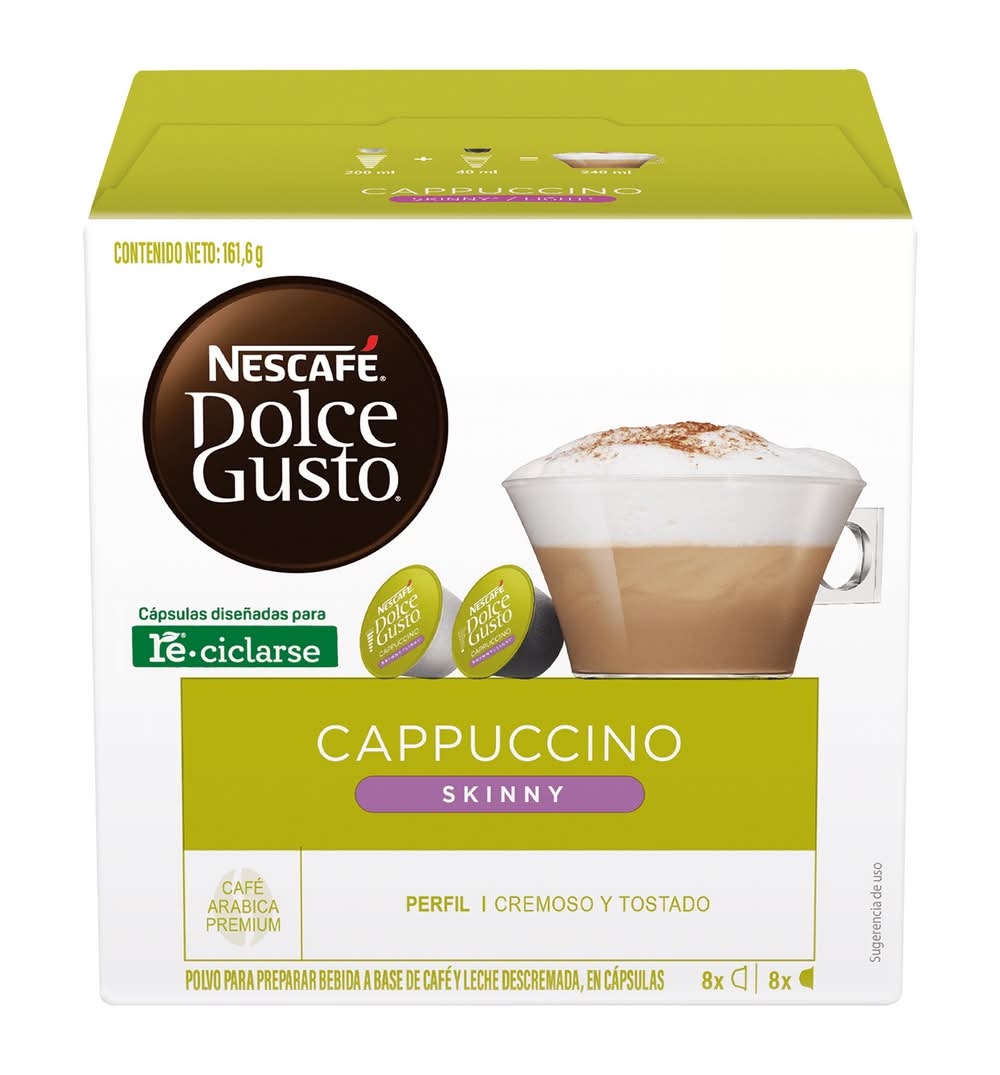 Nescafé · Dolce gusto cápsulas de café cappuccino skinny (16 un)