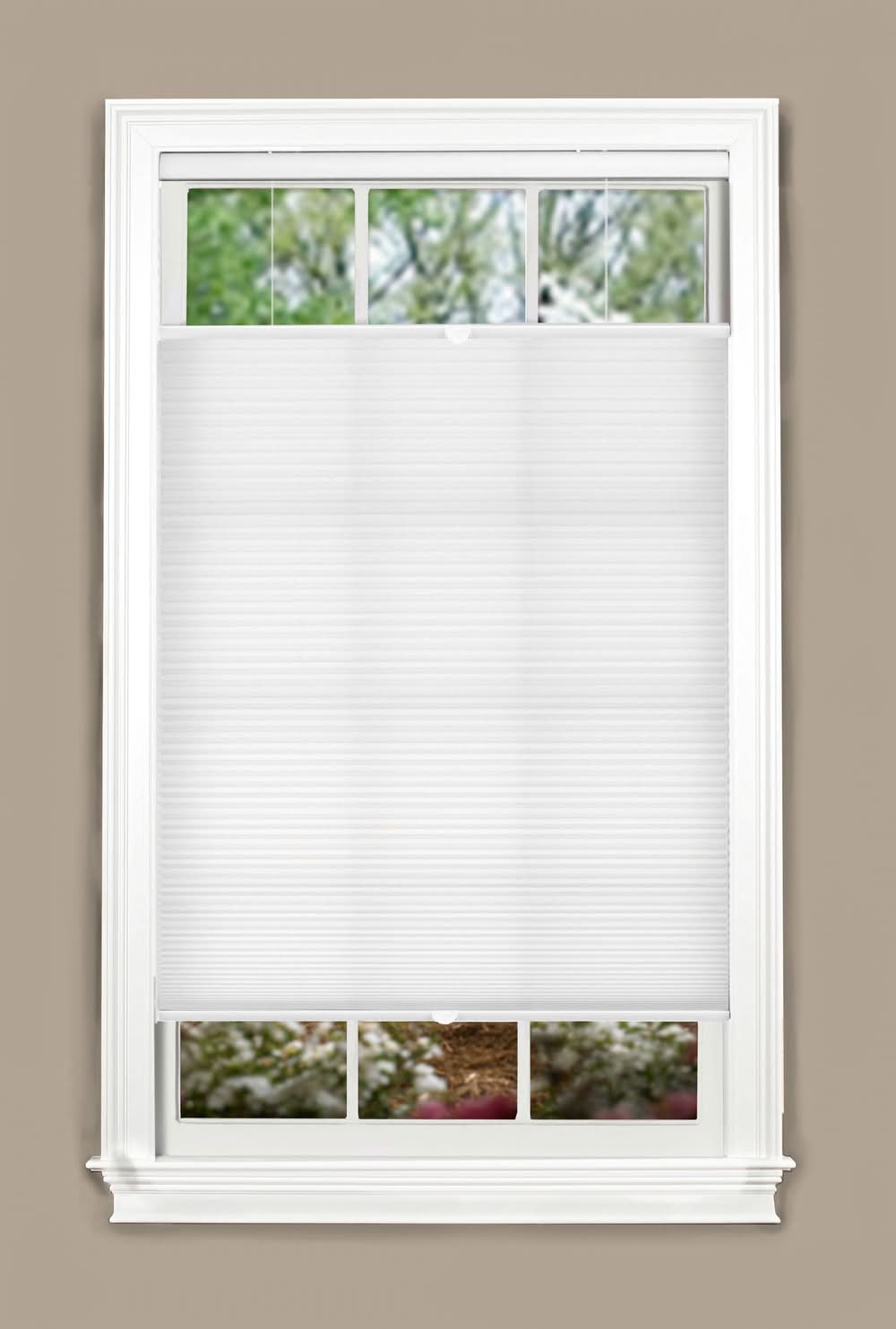 allen + roth 35-in x 72-in White Light Filtering Cordless Top-Down/Bottom-Up Cellular Shade