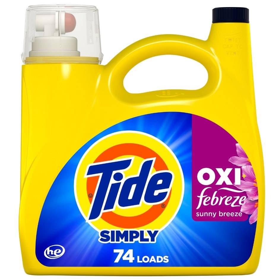 Tide Simply Oxi Febreze Landry Detergent Liquid, Febreze (105 fl oz)