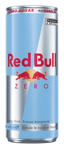 Red Bull Zero Boisson Énergétique Sans Sucre 250 Ml (Canette) / Red Bull Zero Sugar-Free Energy Drink 250 ml (can)