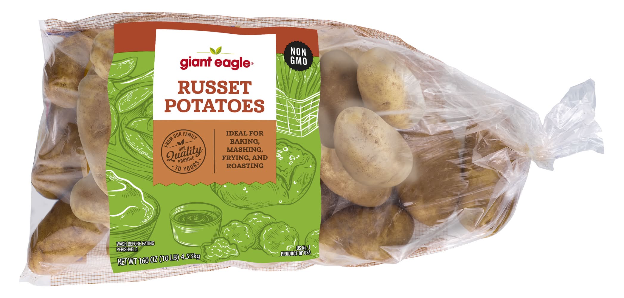 Giant Eagle Idaho Russet Potatoes (10 lbs)